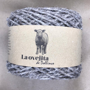 Ovillo de lana mediana | Natural Gris